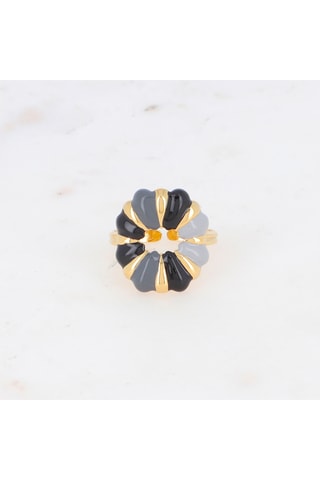 Bague - Doré et noir