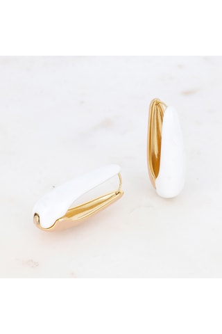 Créoles - Doré et blanc