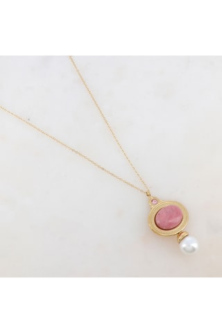 Collier - Rhodonite
