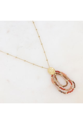 Collier - Doré et beige