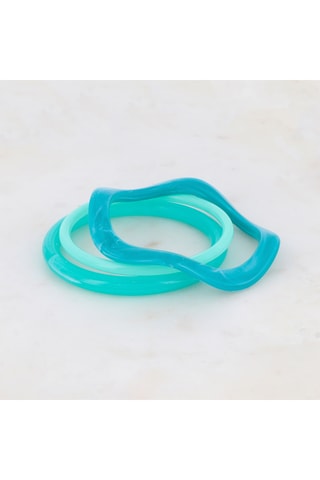 3 joncs - Turquoise et ciel