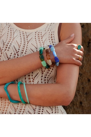 3 joncs - Turquoise et ciel