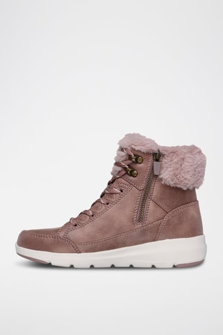 Baskets montantes fourrées Glacial Ultra - Rose