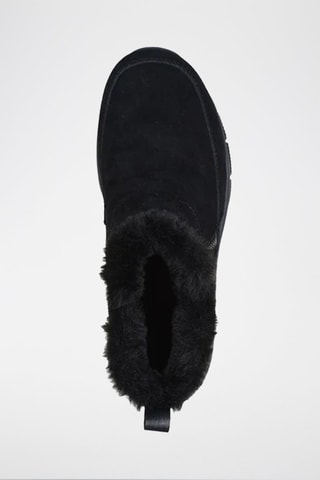 Bottines fourrées en nubuck Easy Going - Noir