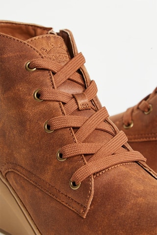 Bottines compensées Gala - Noisette