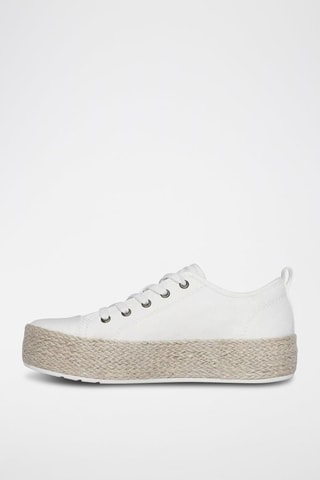 Tennis plateforme Bobs - Blanc cassé