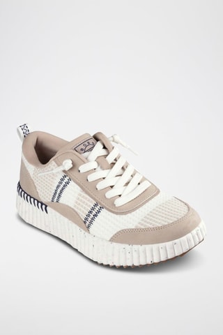 Baskets Bobs Vista - Beige et bleu marine