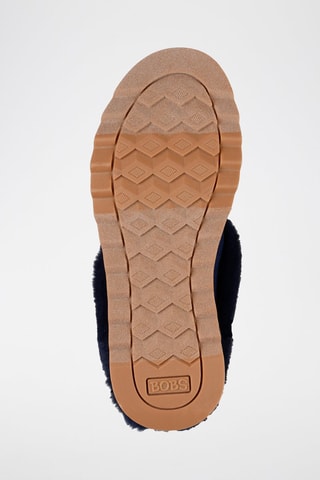 Sabots fourrées en nubuck Cozy Chill - Bleu marine