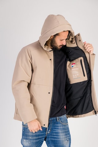 Parka à capuche Avoriaz - Beige