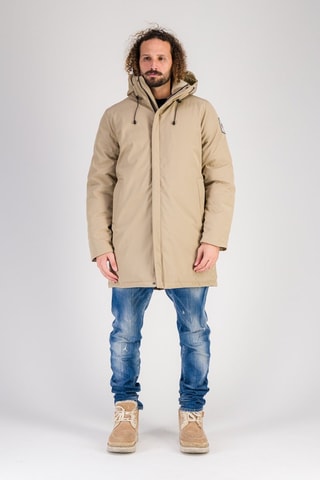 Parka à capuche Etoile - Beige