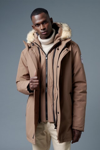 Parka à capuche Courchevel - Camel