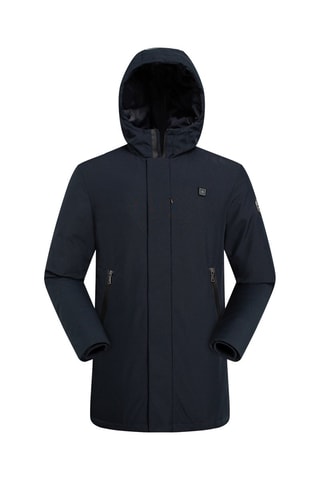Parka batterie chauffante à capuche Mont City Heat - Bleu marine