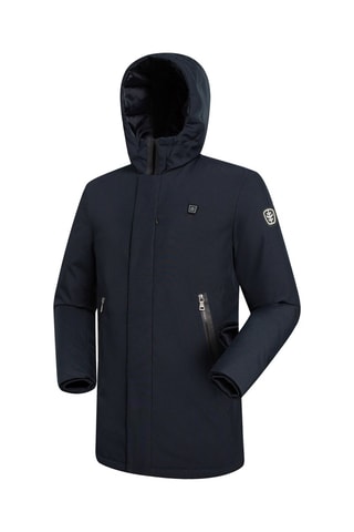 Parka batterie chauffante à capuche Mont City Heat - Bleu marine
