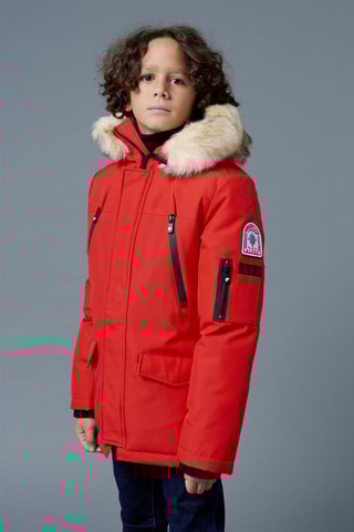Parka à capuche Aspen - Rouge