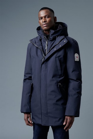 Parka à capuche Mountain - Bleu marine