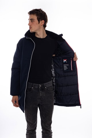 Parka à capuche Pisteur - Bleu marine