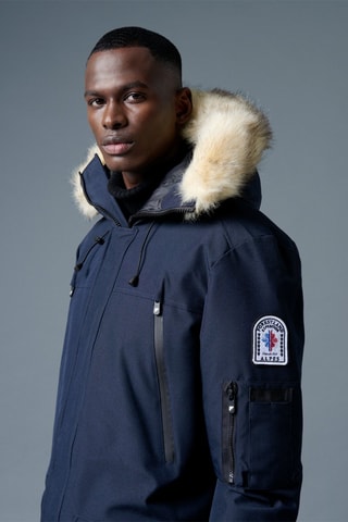 Parka à capuche Aspen - Bleu marine