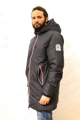 Parka à capuche Briançon - Bleu marine