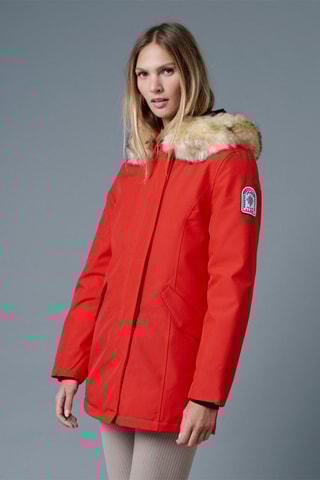 Parka à capuche Megève - Rouge