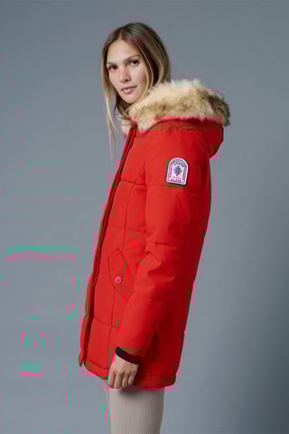 Parka à capuche Tignes - Rouge