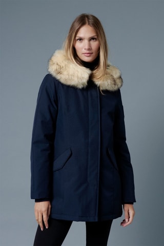 Parka à capuche Megève - Bleu marine