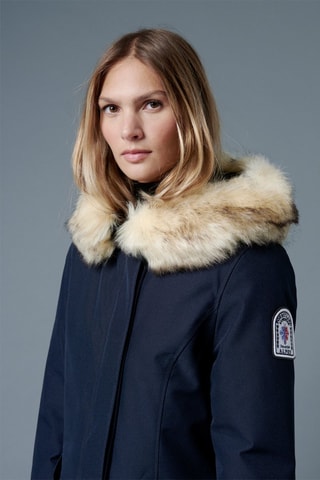Parka à capuche Megève - Bleu marine