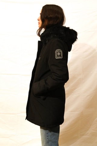 Parka batterie chauffante Black Megève Heat - Noir