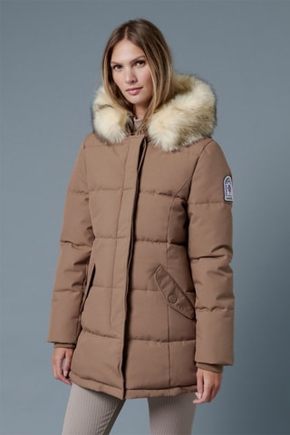 Parka à capuche Tignes - Camel