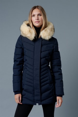 Parka matelassée à capuche Crans Montana - Bleu marine
