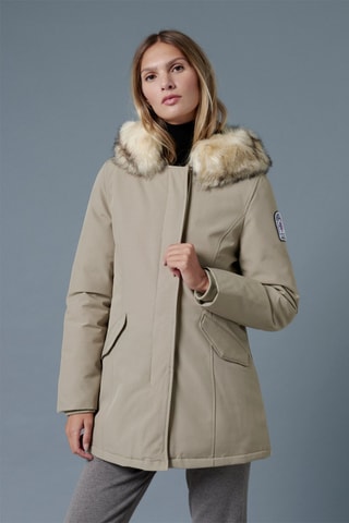 Parka à capuche Megève - Beige