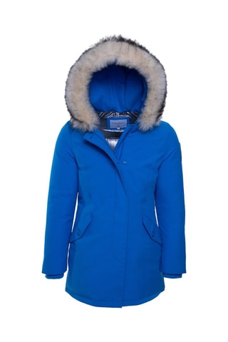 Parka à capuche Megève - Bleu roi
