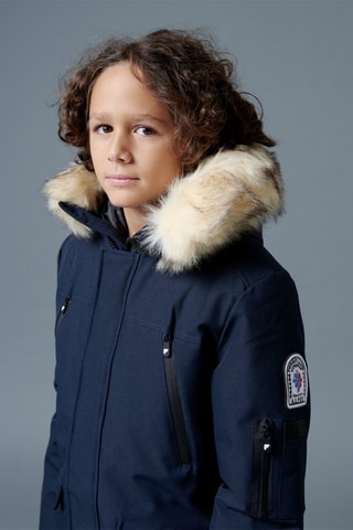 Parka à capuche Aspen - Bleu marine