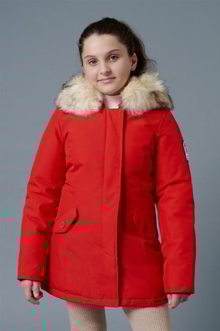 Parka à capuche Megève - Rouge