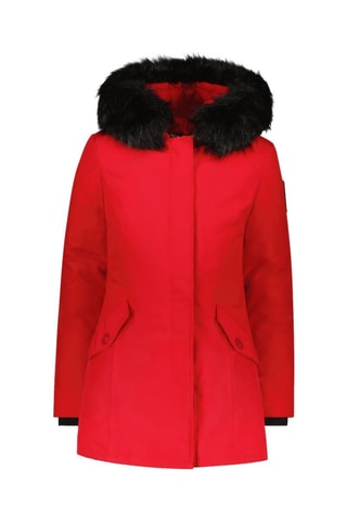 Parka fourrée à capuche Black Megève - Rouge