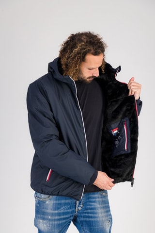 Coupe-vent à capuche Skydoo - Bleu marine