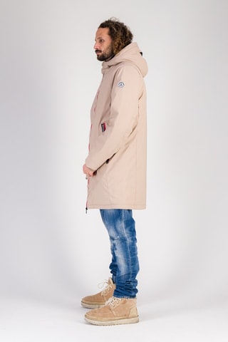 Coupe-vent à capuche Skydoo Long - Beige