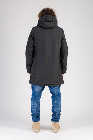 Coupe-vent à capuche Skydoo Long - Noir