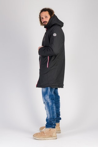 Coupe-vent à capuche Skydoo Long - Noir