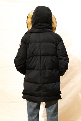 Doudoune matelassée à capuche 3 Vallées - Bleu marine