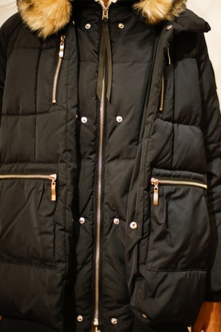 Doudoune matelassée à capuche 3 Vallées - Bleu marine