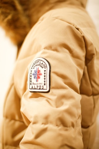 Doudoune matelassée à capuche Crans Montana - Beige