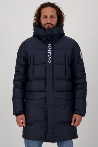 Doudoune matelassée à capuche Refuge - Bleu marine