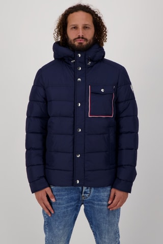 Doudoune matelassée à capuche Montgenèvre - Bleu marine