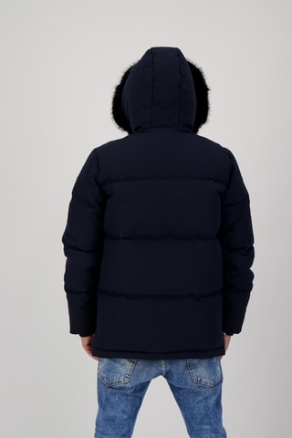 Doudoune à capuche Mont noir - Bleu marine