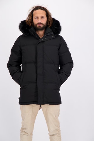 Doudoune à capuche Mont Noir - Noir