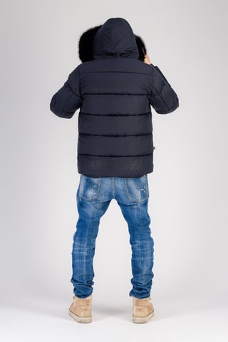 Doudoune à capuche Prady - Bleu marine