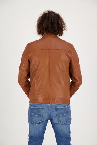 Veste en cuir d’agneau Flavio - Marron