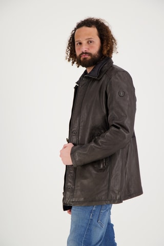 Veste en cuir de mouton Hyatt - Marron