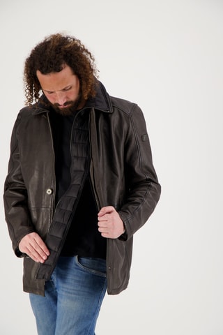 Veste en cuir de mouton Hyatt - Marron