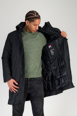 Parka à capuche Mont - Noir